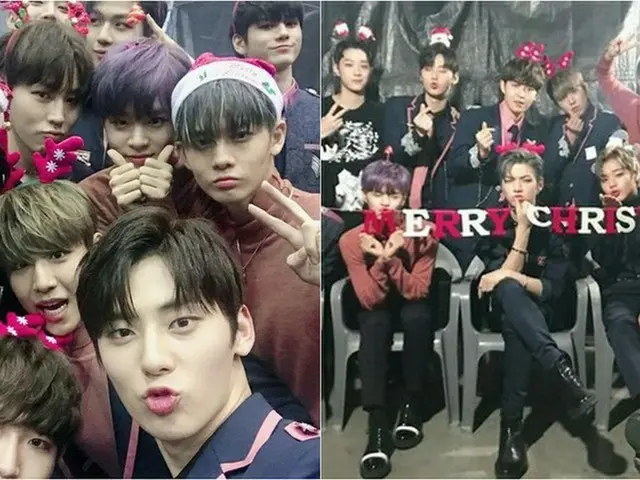 「WANNA-ONE」がクリスマスバージョンの姿でファンに挨拶♪