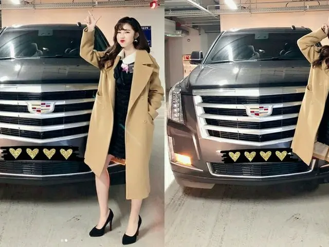 歌手チョン・ヒョソンのギャップ!?愛車“キャデラック”とのツーショット写真が話題！