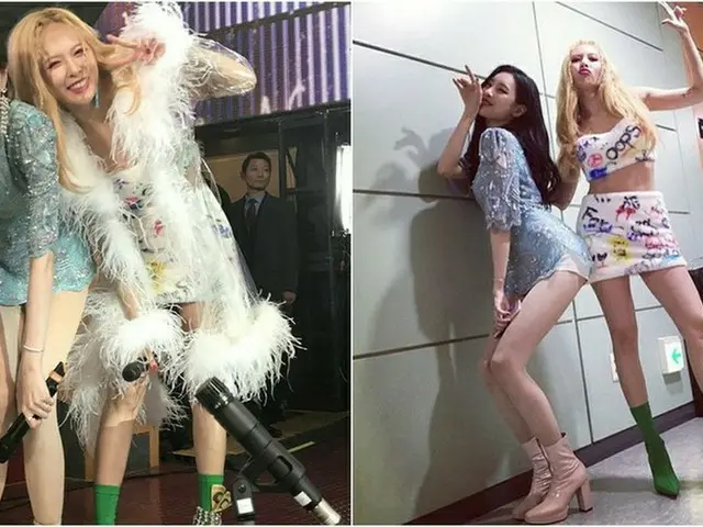 「Wonder Girls」出身のソンミ＆ヒョナ、10年来の友情を見せる♡