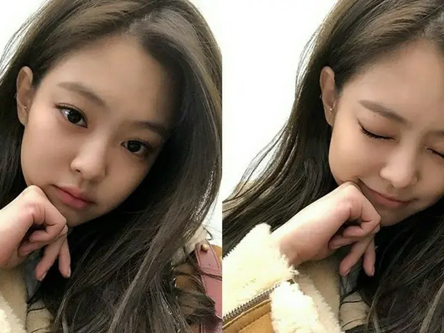 「BLACKPINK」ジェニー、“セルカは難しい”けど、とってもキュートなルックスを見せる♪