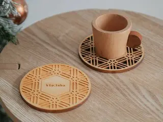 「和柄コースター」で紀州の山林から来る檜の香りを楽しもう  ktp.laboが日本製のコースター発売