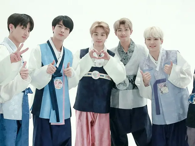 「防弾少年団」が旧正月を前に韓服姿で新年のあいさつを伝える♪