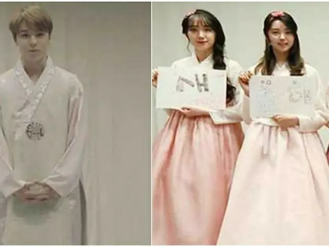 「SEVENTEEN」＆「PRISTIN」が韓服姿で新年（旧正月）のあいさつを伝える♪