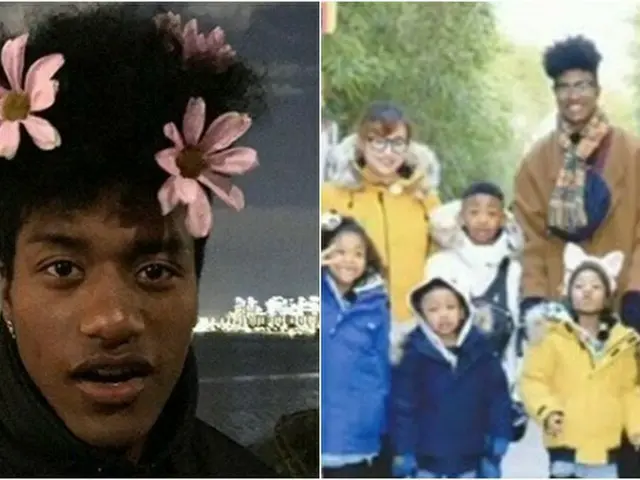 ハーフモデルのハン・ヒョンミン、7人の大家族と遊園地へ行く♪