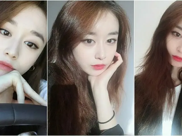 「T-ARA」ジヨン、お人形さんのようなセルカを公開し、近況を伝える。