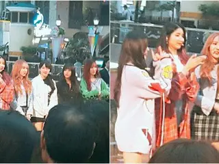 「GFRIEND」がロッテワールドにサプライズ登場！ゲリラコンサートで沸かす！