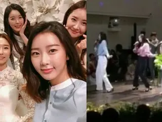 「Dal★shabet」が完全体となって大集合！元メンバー、ガウンの結婚式をお祝いする♪