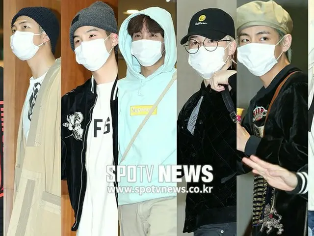 [空港写真]バンコクに発つ「防弾少年団(BTS)」