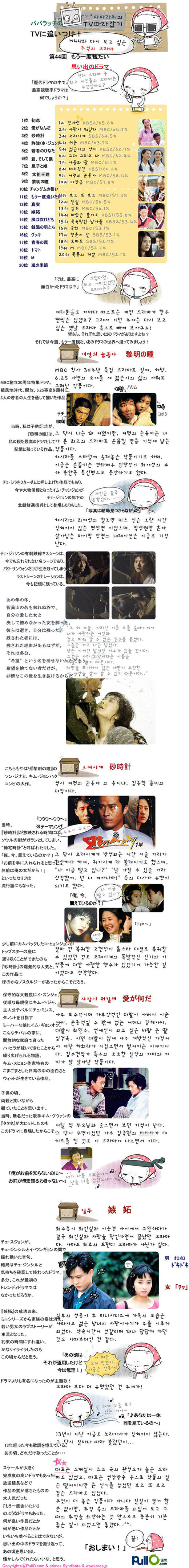 もう一度観たい 思い出のドラマ Wowkorea ワウコリア