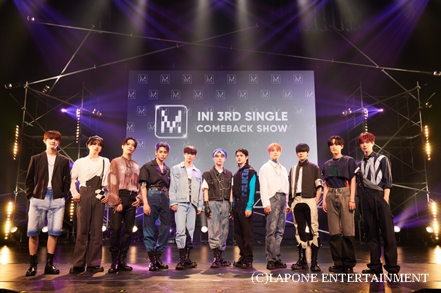 3rd SINGLE「M」発売記念イベントを開催した「INI」
